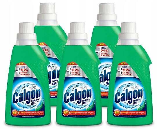Calgon Hygiene Plus Gel – odvápňovač 5 x 750 ml