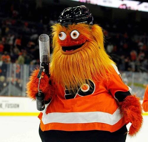 NHL's Baffling Mascot Gritty Shoots His Shot with Kim Kardashian in Hilarious New Interview