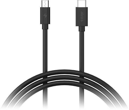 AlzaPower Core USB-C to Micro USB 2.0 0.5m černý