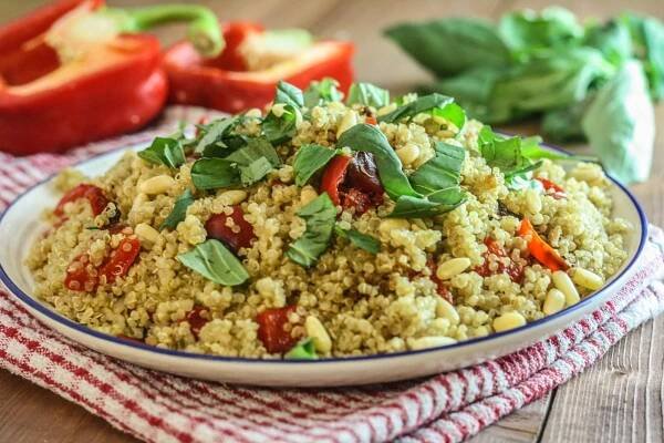Quinoa with Roasted Red Peppers