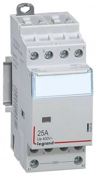 Stykač 412535 25A 4N/O 230V PL1