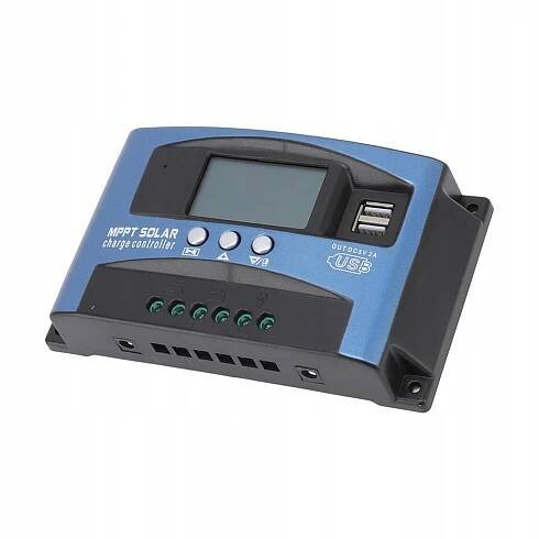 REGULÁTOR ŁADOWANIA PANELI LCD 12/24 V USB OVLÁDAČ SOLARNY 80A za 619.00CZK - Allegro