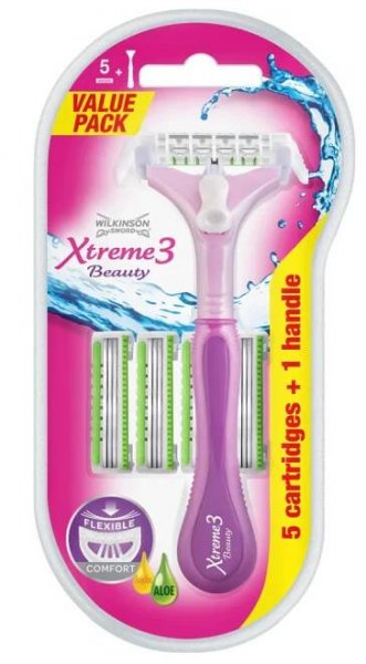 Wilkinson Sword dámský holící strojek Extreme3 Beauty + 5 hlavic