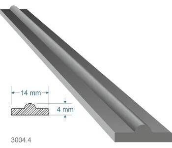 Pásovina plochá T, 14 x 4 mm, měkká, 2000 mm, cena za KUS (2m)
