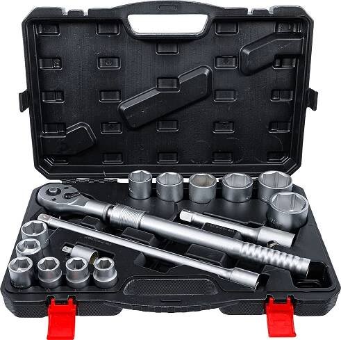Ivo GRANDIČ - Gola sady, závitové sady - BGS - BGS 71024 gola sada Kraftmann 3/4“ 19 - 50 mm, výsuvná ráčna, sada 16 dílů