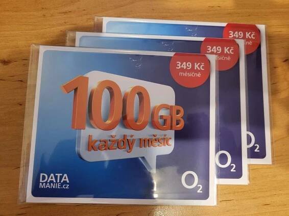Datamanie O2 - 100gb dat/měs. za 349,- - Mobily a chytrá elektronika