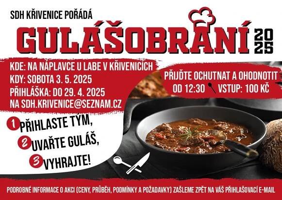 Gulášobraní – sobota 3. května 2025 – Křivenice - Food Festivaly