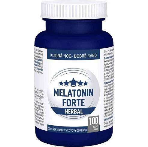 Clinical Melatonin FORTE Herbal 100 tbl. - MJ-KrasaZdravi.cz