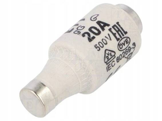 Pojistka gG 20A 500VAC 250VDC keramická DII D