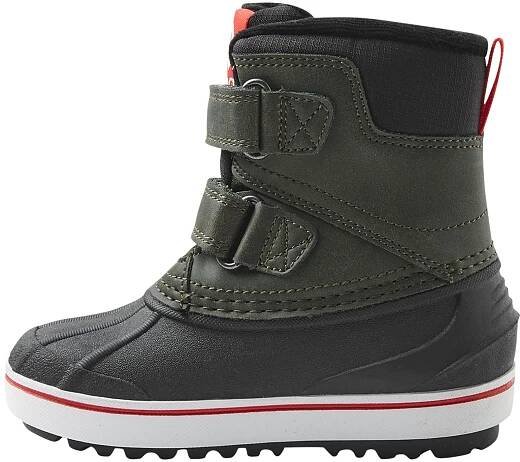 Dětské zimní boty Reima Coconi - Khaki green - Skibi Kids