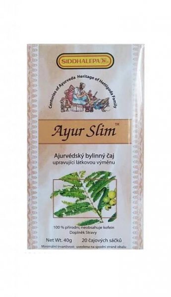 Čaj Ayur Slim pro podporu látkové výměny