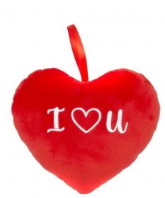 Valentýnské plyšové srdce - I love you