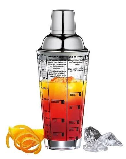 Shaker na koktejly 0,4l, skleněný - CILIO Solingen