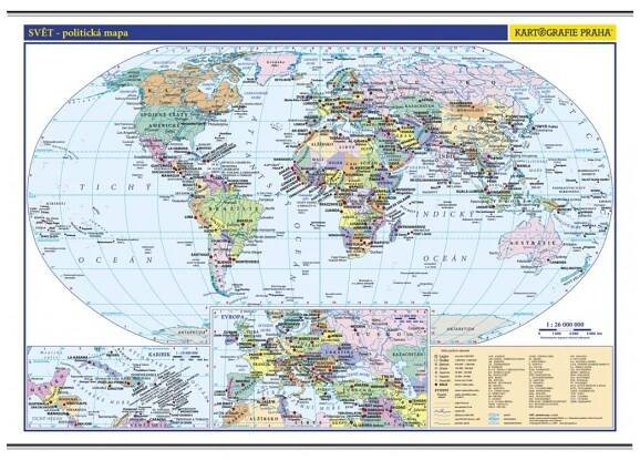 Příruční mapa Svět - politická