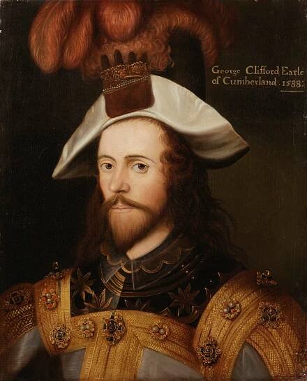     George Clifford, 3rd Earl of Cumberland,    after Nicholas Hilliard,    early 19th century, based on a work of 1590,    NPG 277,    © National Portrait Gallery, London