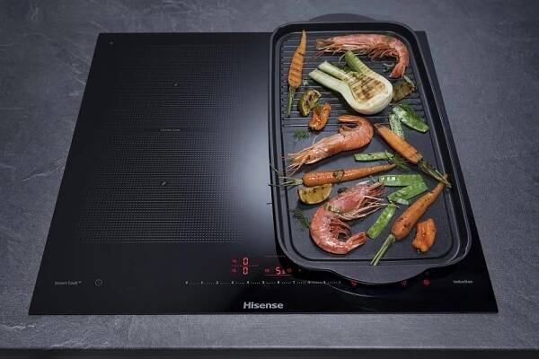 Indukční varná deska Hisense I6456CB, černá, IQgrill