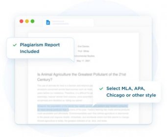 Plagiarism report included