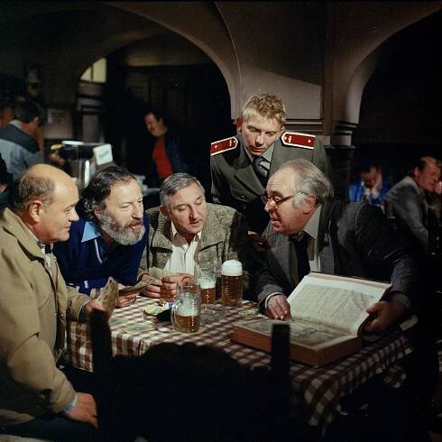 Ohnivé ženy se vracejí - Z filmu - Bohuslav Čáp, Bořík Procházka, Vlastimil Bedrna, Miroslav Vladyka, Ota Sklenčka