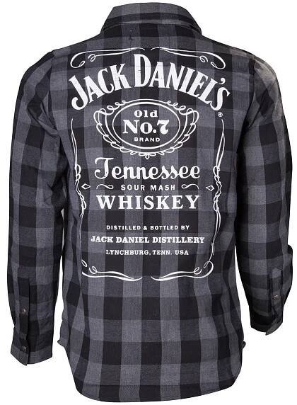 Tričko Jack Daniel's - Black/Grey checks Shirt | Tipy na originální dárky | Posters.cz 