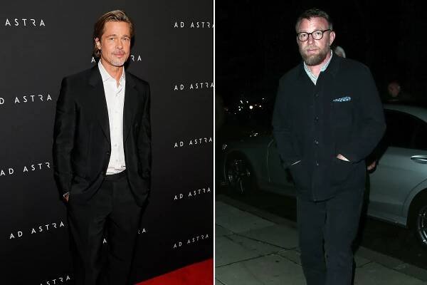 Brad Pitt (L) and Guy Ritchie