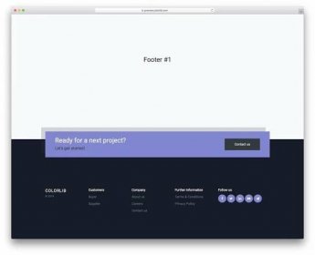 30 Best Bootstrap 4 Footer Templates In 2020 2022 Images