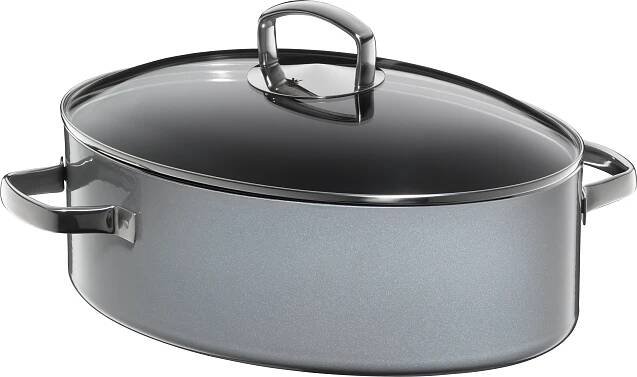 Wmf Fusiontec Minerální Pekáč Se Skleněným Víkem, Oválný, 36 Cm, Platina