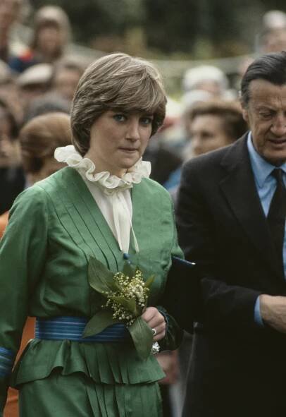 Diana Spencer in Romsey, England in May 1981
