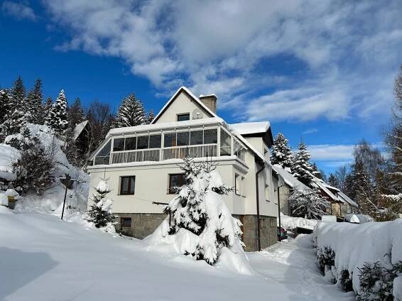 Apartmány u vleku - Podkrovní apartmán Karlova Studánka Exteriér fotografie