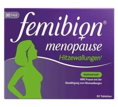 FEMIBION Tablety na návaly menopauzy 30 ks Tablety, 30 ks