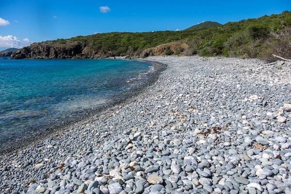 Stones on the beach at Virgin Islands National Park.  