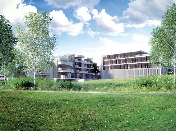 Okrem rodinných domov ponuku bývania v rezidenčnom celku obohatia aj bytové domy zo štúdia Richard Meier & Partners.