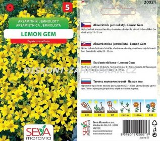Aksamitník jemn. Lemon gem žlutá_0,2 g