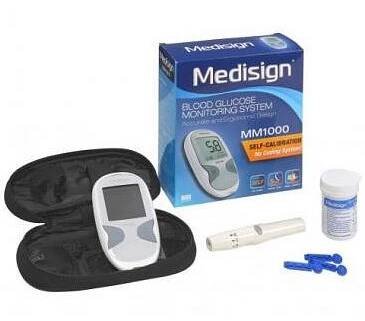 Glukometr Medisign MM1000 +10test.proužků+10lancet