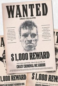 Wanted Poster Layout