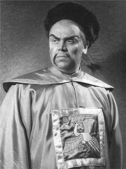 Vzdorokrál - 01.04.1955, Vladimír Leraus (Mandžuský posel) Foto: Jaromír Svoboda