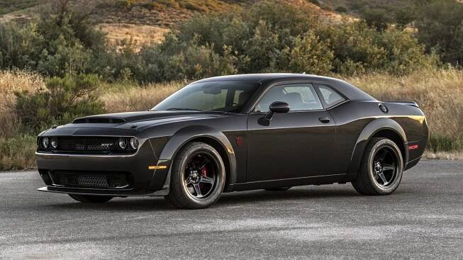2018 Dodge Challenger SRT Demon with carbon-fiber body by SpeedKore - Photo credit: Bring a Trailer