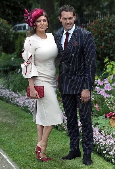 Kelly Brook and Jeremy Parisi at Royal Ascot.