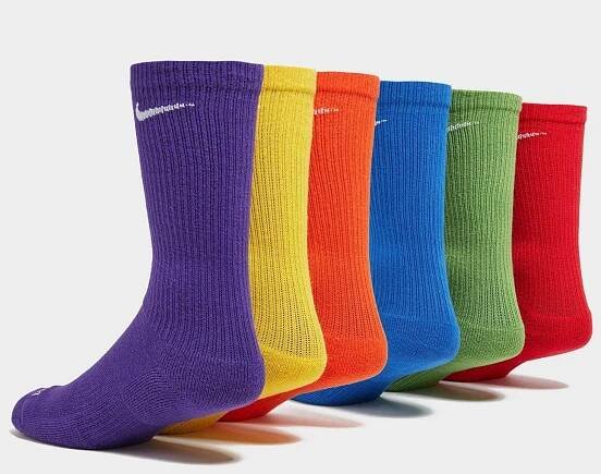 Nike 6-Pack Everyday Cushioned Training Crew Socks