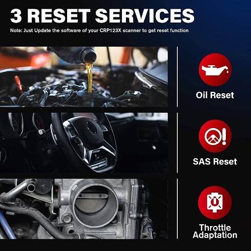 LAUNCH CRP123X Auto OBD2 Čtečka kódů Kontrola motoru ABS SRS Diagnostický nástroj