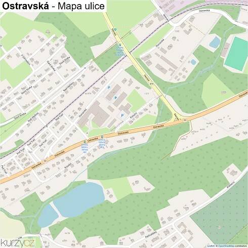 Ostravská - mapy | Kurzy.cz