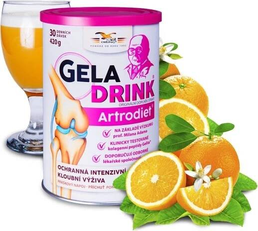 Orling Geladrink Artrodiet nápoj Pomeranč 420 g