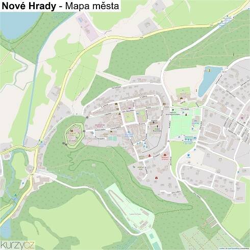Nové Hrady - mapy | Kurzy.cz