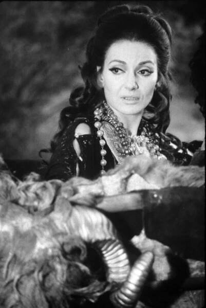 Portrait of Maria Callas during the filming of the movie 'Medea', Turkey, 1969.