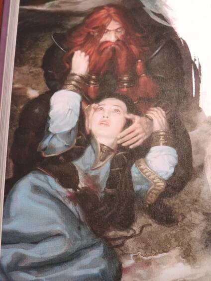 In the "Disease" section, the healer stands above the patient. Image taken by the author.