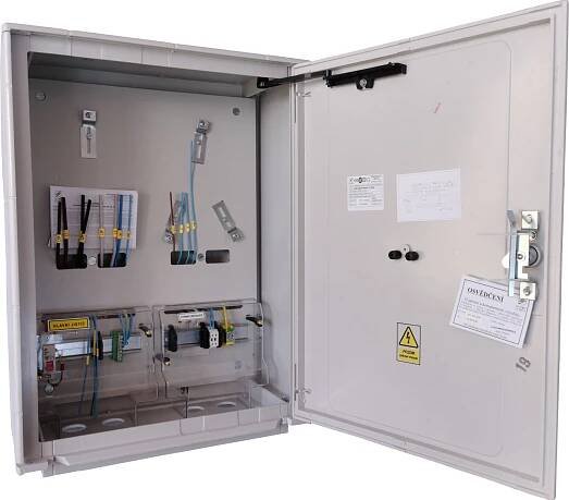 Obrázek produktu  Elektroměrový rozvaděč pro fotovoltaiku DCK ER212/KVP7P-FV šedý pro ČEZ, EGD (E.ON) 1