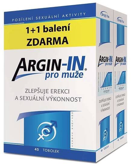 Argin-IN pro muže 45+45 tobolek zdarma