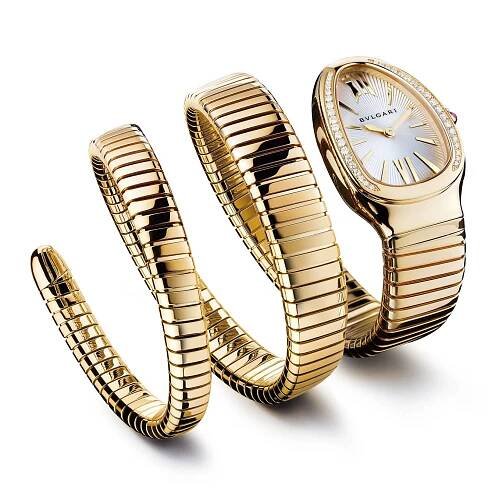 Gold-Coiled Bvlgari Watch Wallpaper