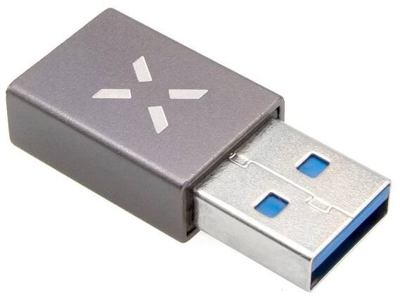 FIXED Link Redukce z hliníku USB-C na USB-A šedá