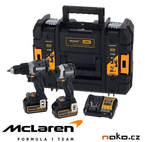 DeWALT DCK200MP2T aku kombo sada 18V 2x 5Ah XR LiIon limitovaná edice McLaren F1 Team