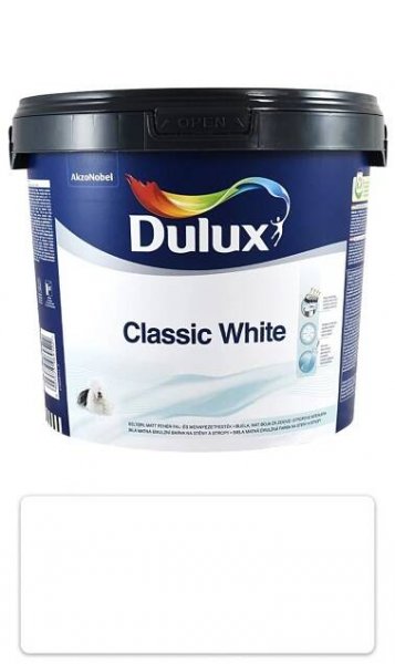 DULUX Classic White - akrylátová malířská barva do interiéru 5 l Bílá